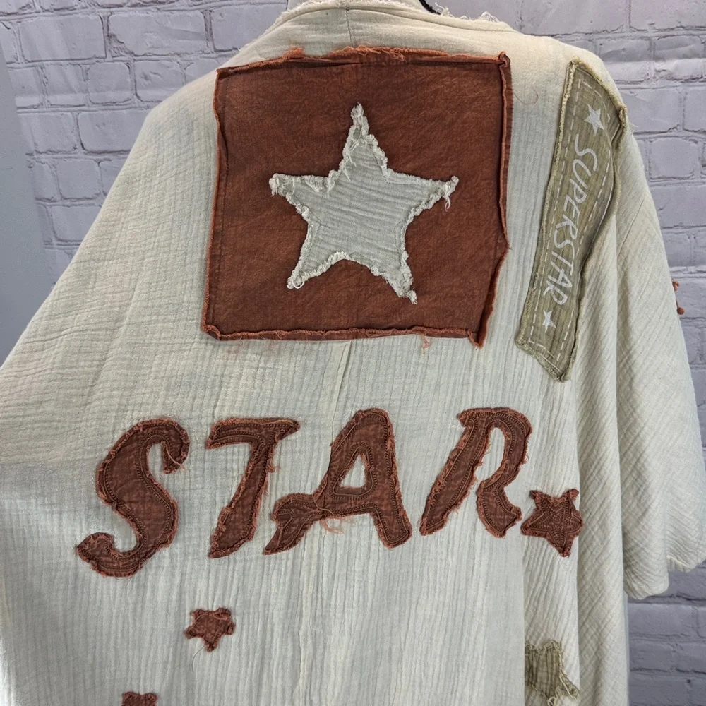 Spirited Star Oversized Duster one size new with tags - Picture 5 of 10